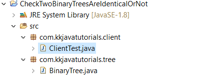 Check Two Binary Trees Are Identical Or Not